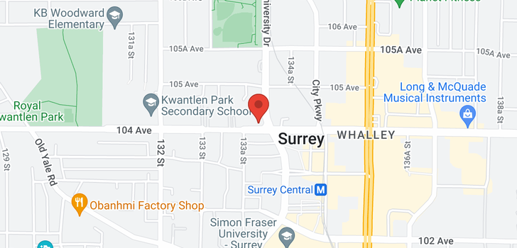 map of 1904 13399 104 AVENUE